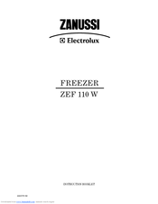 Zanussi Electrolux 110 W Instruction Booklet