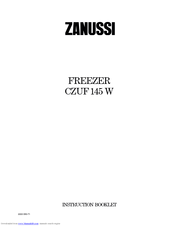 Zanussi ZF 57 W Instruction Booklet