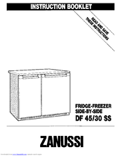 Zanussi DF 45/30 SS Instruction Booklet