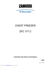 Zanussi Electrolux U28059 ZFC 177 C Operating And Installation Manual