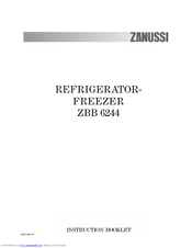 Zanussi ZBB 6244 Instruction Booklet