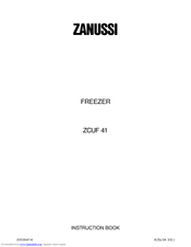 Zanussi ZCUF 41 Instruction Book
