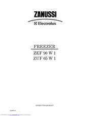 Zanussi Electrolux ZEF 90 W 1 Instruction Booklet