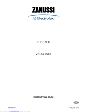Zanussi Electrolux ZEUC 0545 Instruction Book