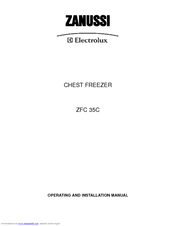 Zanussi Electrolux ZFC 35C Operating And Installation Manual