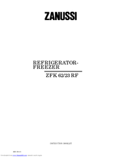 Zanussi ZFC62/23FF Instruction Booklet