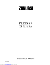 Zanussi ZI 9121 FA Instruction Booklet