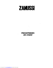 Zanussi ZFK 47/52RF Owner's Manual