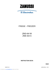Zanussi Electrolux ZNB 404 S Instruction Book