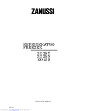 Zanussi ZO 25 N Instruction Booklet