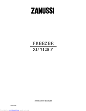 Zanussi ZU 7120 F Instruction Booklet