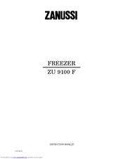 Zanussi ZU 9100 F Instruction Booklet