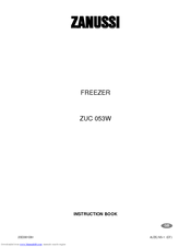 Zanussi ZUC 053W Instruction Book