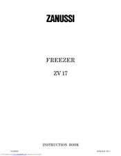 Zanussi ZV 17 Instruction Book