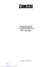 Zanussi ZV 48 RF Instruction Booklet