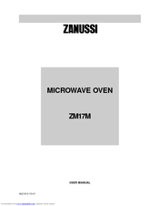 Zanussi ZM17M User Manual