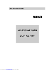 Zanussi ZMB 30 CST Instruction Manual