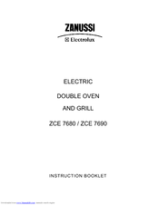 Zanussi Electrolux ZCE 7680 Instruction Booklet