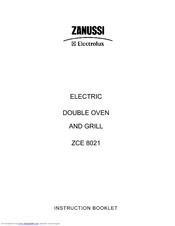 Zanussi Electrolux ZCE 8021 Instruction Booklet