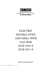 Zanussi Electrolux ZCM 1030 X Instruction Booklet