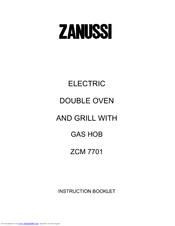 Zanussi ZCM 7701 Instruction Booklet