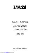 Zanussi ZDQ 695 Instruction Booklet