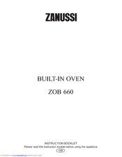 Zanussi ZOB 660 Instruction Booklet