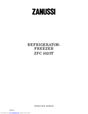Zanussi U01110 ZFC 102 Instruction Booklet