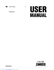 Zanussi ZBA3224A User Manual
