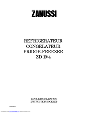 Zanussi ZD 19/4 Instruction Booklet