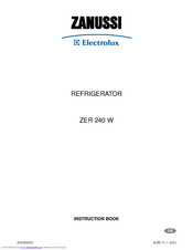 Zanussi Electrolux ZER 240 W Instruction Book