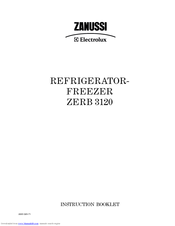 Zanussi ZERB 3120 Instruction Booklet