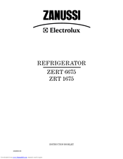 Zanussi Electrolux ZRT 1675 Instruction Booklet