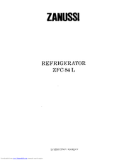 Zanussi ZFC 4 L Instruction Booklet