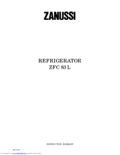 Zanussi ZFC 83 L Instruction Booklet
