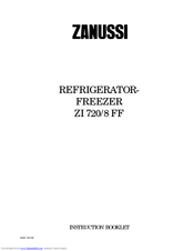 Zanussi ZI 720/8 FF Instruction Booklet