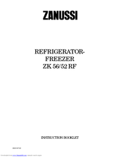 Zanussi ZK 56/52 RF Instruction Booklet