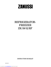 Zanussi ZK 59/32 RF Instruction Booklet