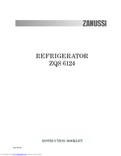Zanussi ZQS 6124 Instruction Booklet