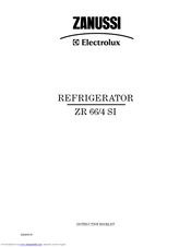 Zanussi Electrolux ZR 66/4 SI Instruction Booklet