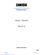 Zanussi Electrolux ZRB 291 W Instruction Book