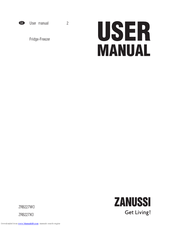 Zanussi ZRB227WO User Manual