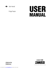 Zanussi ZRB934PW User Manual