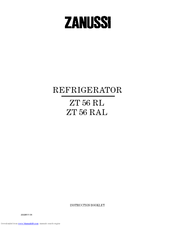 Zanussi ZT 56 RAL Instruction Booklet