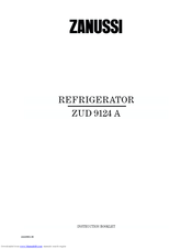 Zanussi ZUD 9124 A Instruction Booklet