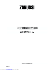 Zanussi ZUD 9154 A Instruction Booklet