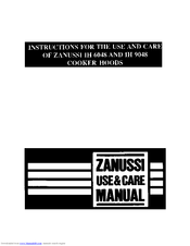 Zanussi IH6048B Instructions For Use And Care Manual