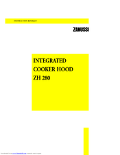 Zanussi ZH 280 Instruction Booklet
