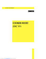 Zanussi ZHC 951 Instruction Booklet