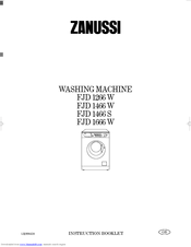 Zanussi FJD 1466 W Instruction Booklet